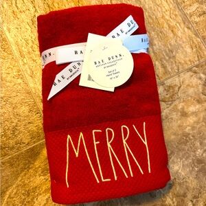 Rae Dunn Merry Hand Towels